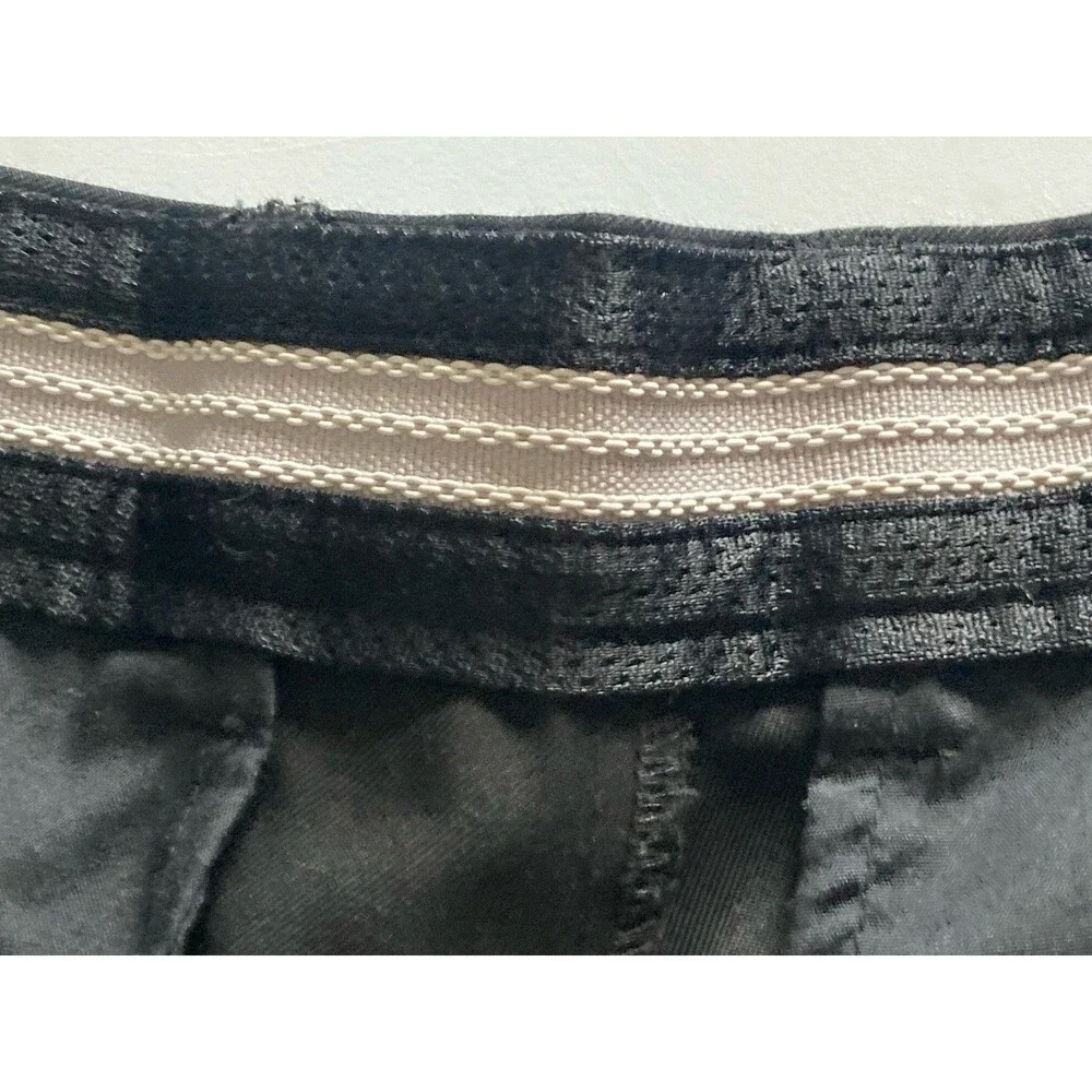 Greg Norman for Tasso Ella Golf Shorts Size 34 Logo Black Excellent Condition